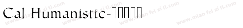 Cal Humanistic字体转换